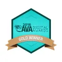 AVA Digital Awards Gold Winner 2016 award badge