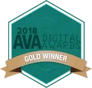 AVA Digital Awards Gold Winner 2018 award badge