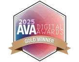 AVA Digital Awards Gold 2025 award badge
