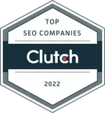 Clutch Top SEO Company 2022 badge