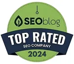 SEOblog Top Rated SEO Company 2024 badge