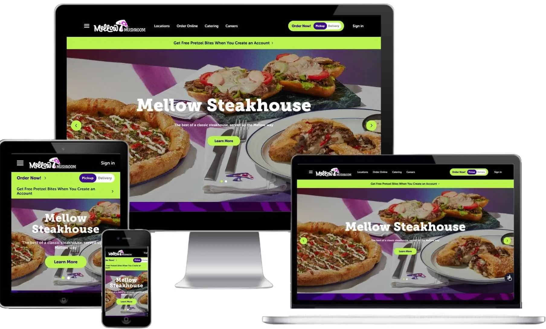 Mellow Mushroom restaurant website case study