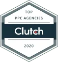 Clutch Top PPC Agencies 2020 award badge