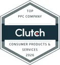 Clutch Top PPC Company 2026 award badge