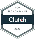 Clutch Top SEO Companies 2020 award badge