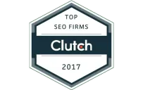 Clutch Top SEO Firms 2017 award badge