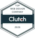 Clutch Top Web Design Company 2026 badge