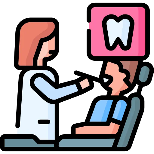 Dental patient smiling after treatment