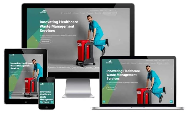 Daniels Health website designed by Egochi