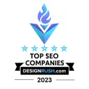DesignRush Top SEO Companies 2023 award badge