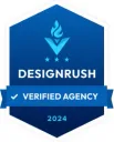 DesignRush Verified Agency 2024 award badge