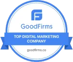 GoodFirms Top Digital Marketing Company 2026 award badge