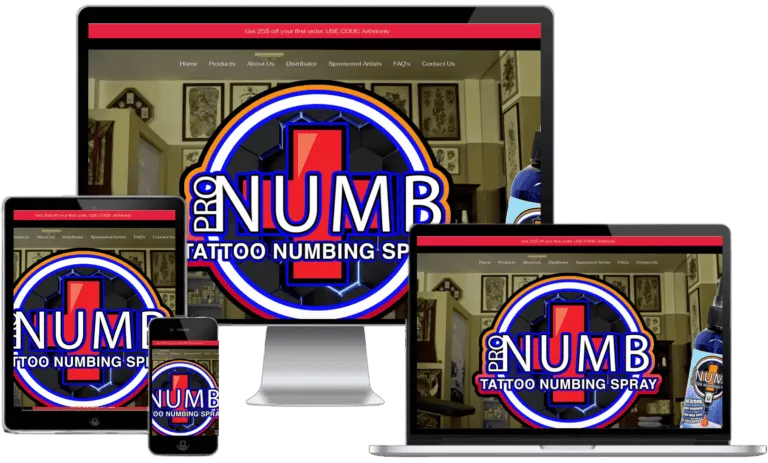 Pro Numb web design case study