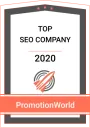 PromotionWorld Top SEO Company 2020 award badge