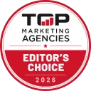 Top Marketing Agencies Editor’s Choice 2026 award badge