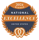 UpCity National Excellence 2024 award badge