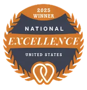 UpCity National Excellence Award 2025 badge