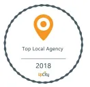 UpCity Top Local Agency 2018 award badge