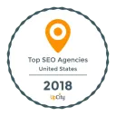 UpCity Top SEO Agencies, United States 2018 award badge