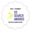 US Search Awards Winner 2022 award badge