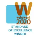 WMA WebAward Standard of Excellence 2020 award badge
