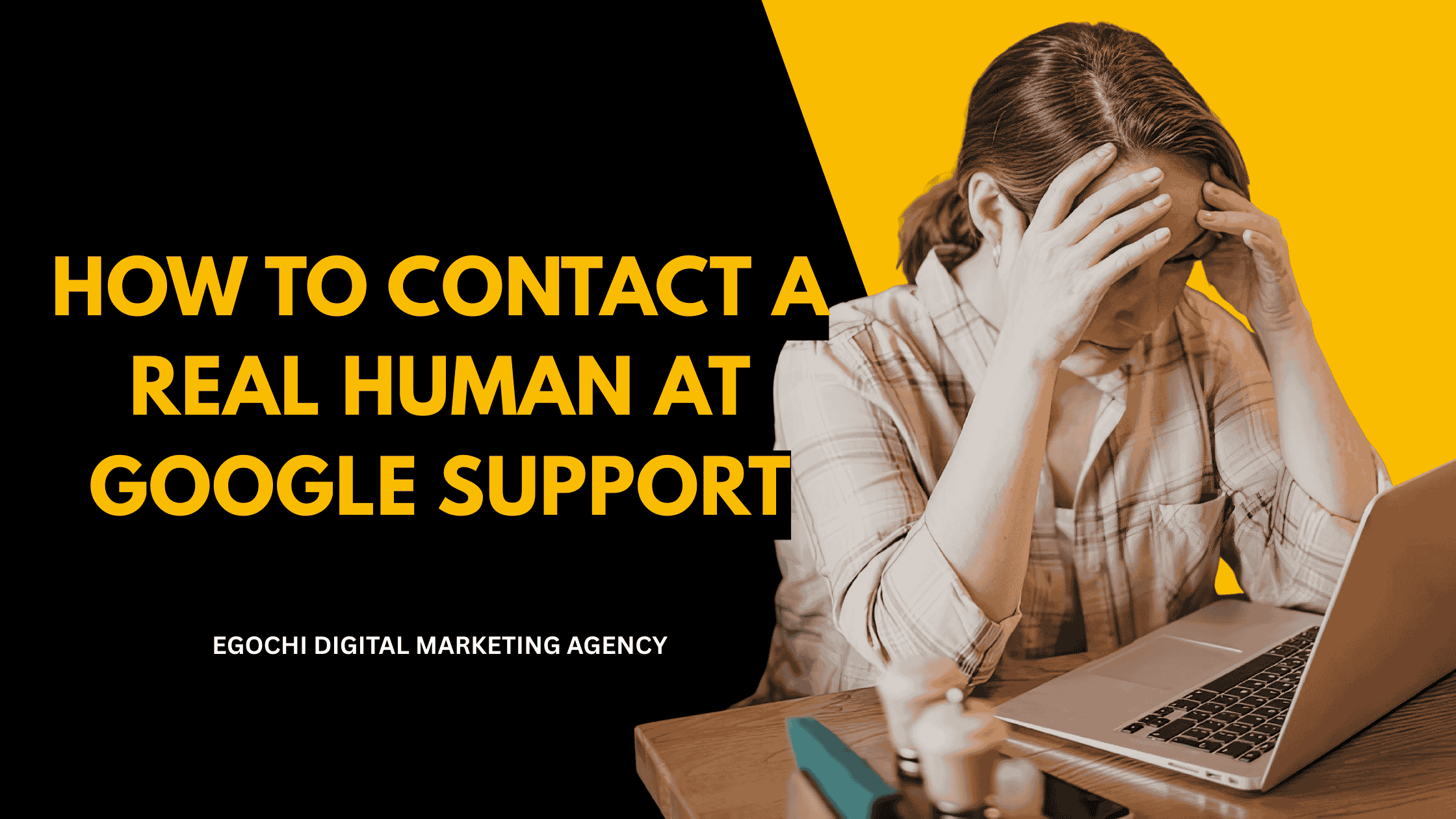 Business owner trying to contact a real human at Google Support for help with their Google Business Profile